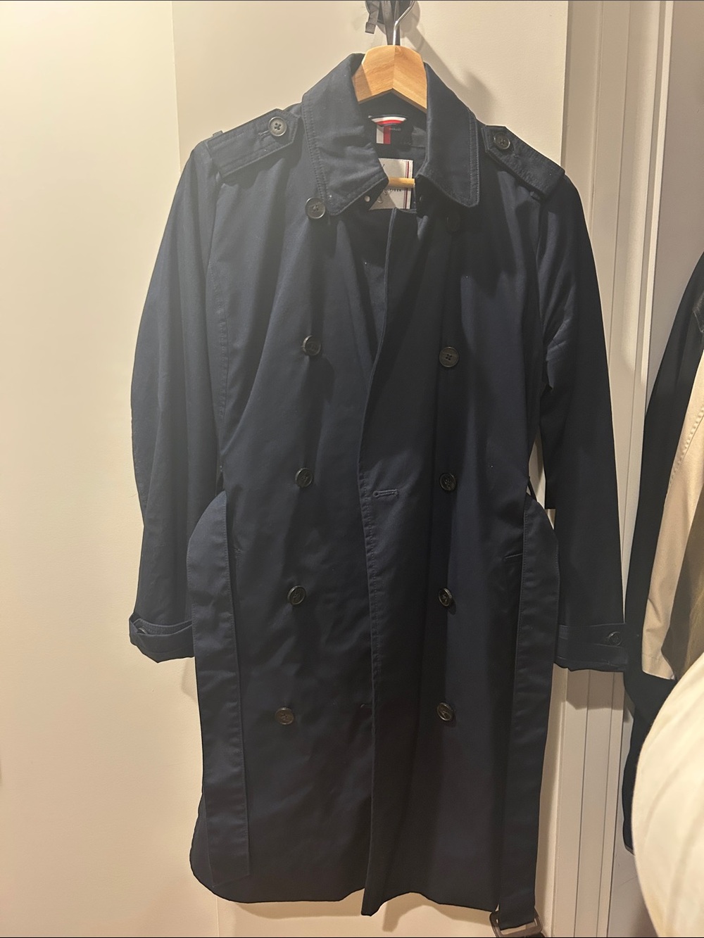 Women’s Navy Double-Breasted Trench Coat - Tommy Hilfiger